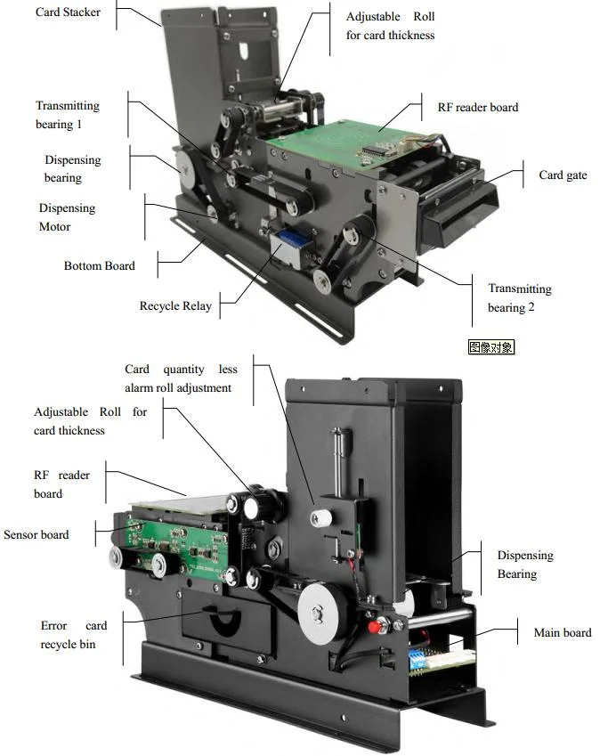 Great Designed RFID Card Reader Writer Automatic Machine Card Dispenser