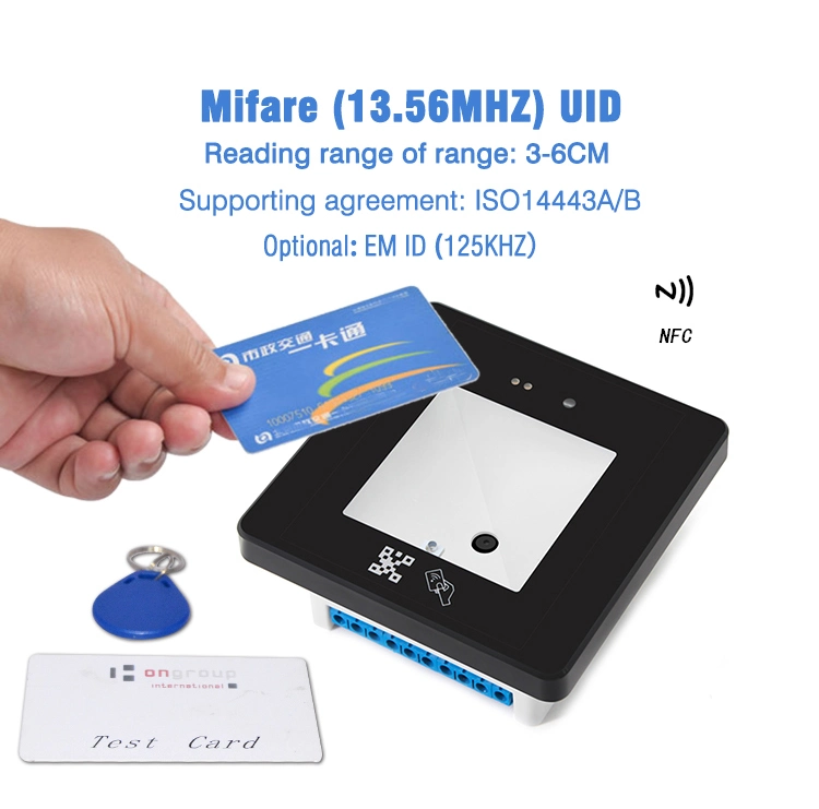 Wiegand RS232 USB RS485 Ttl MIFARE Qr Code Scanner Module Access Control Card Reader Hm20-IC