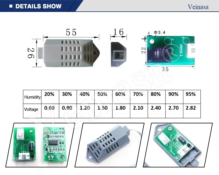 Hrtm030 Voltage Smart Temperature and Humidity Modbus Temperature Module Sensor Analog Output